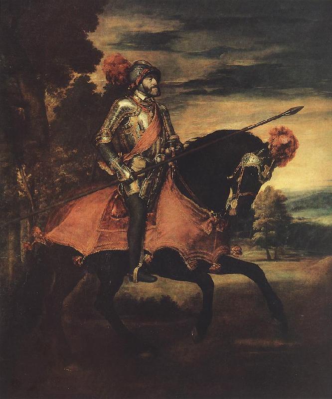 TIZIANO Vecellio Emperor Charles V at Mhlberg ar Sweden oil painting art